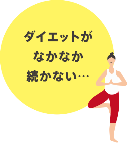 ダイエットがなかなか続かない…