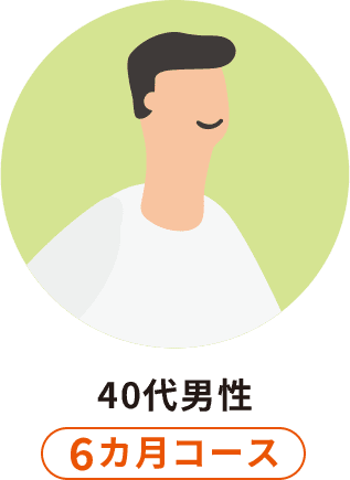40代男性：6カ月コース
