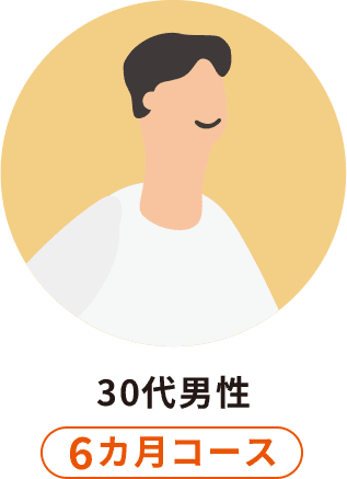 30代男性：6カ月コース